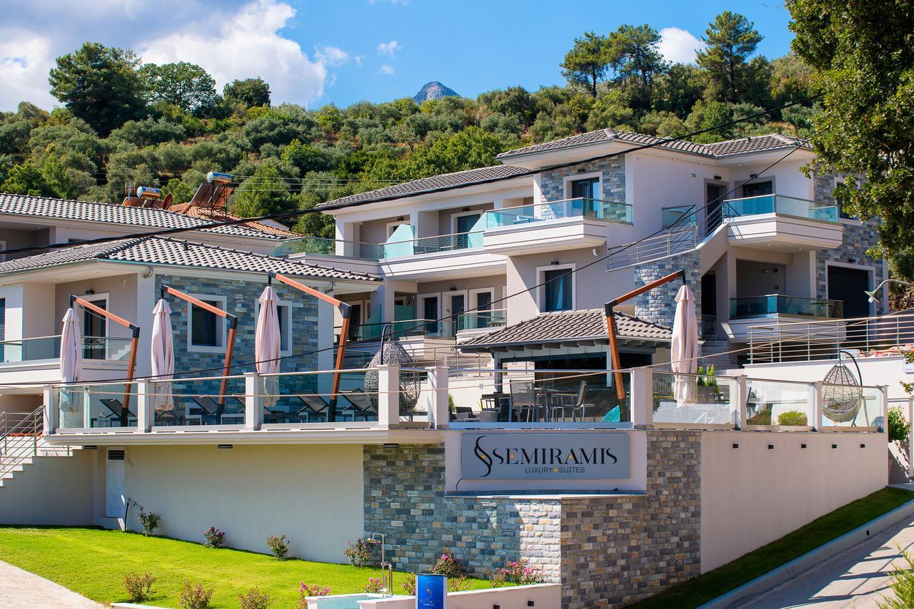Semiramis Luxury Suites Khrysi Ammoudia Eksteriør bilde