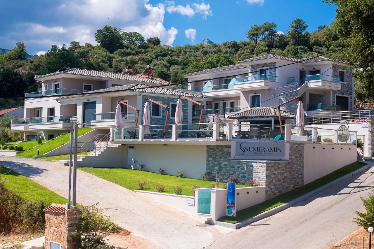 Semiramis Luxury Suites Khrysi Ammoudia Eksteriør bilde